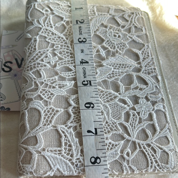 🤍Beautiful Planner Rose Lace book cover B6 Romantic shabby chic 🎀 notebook